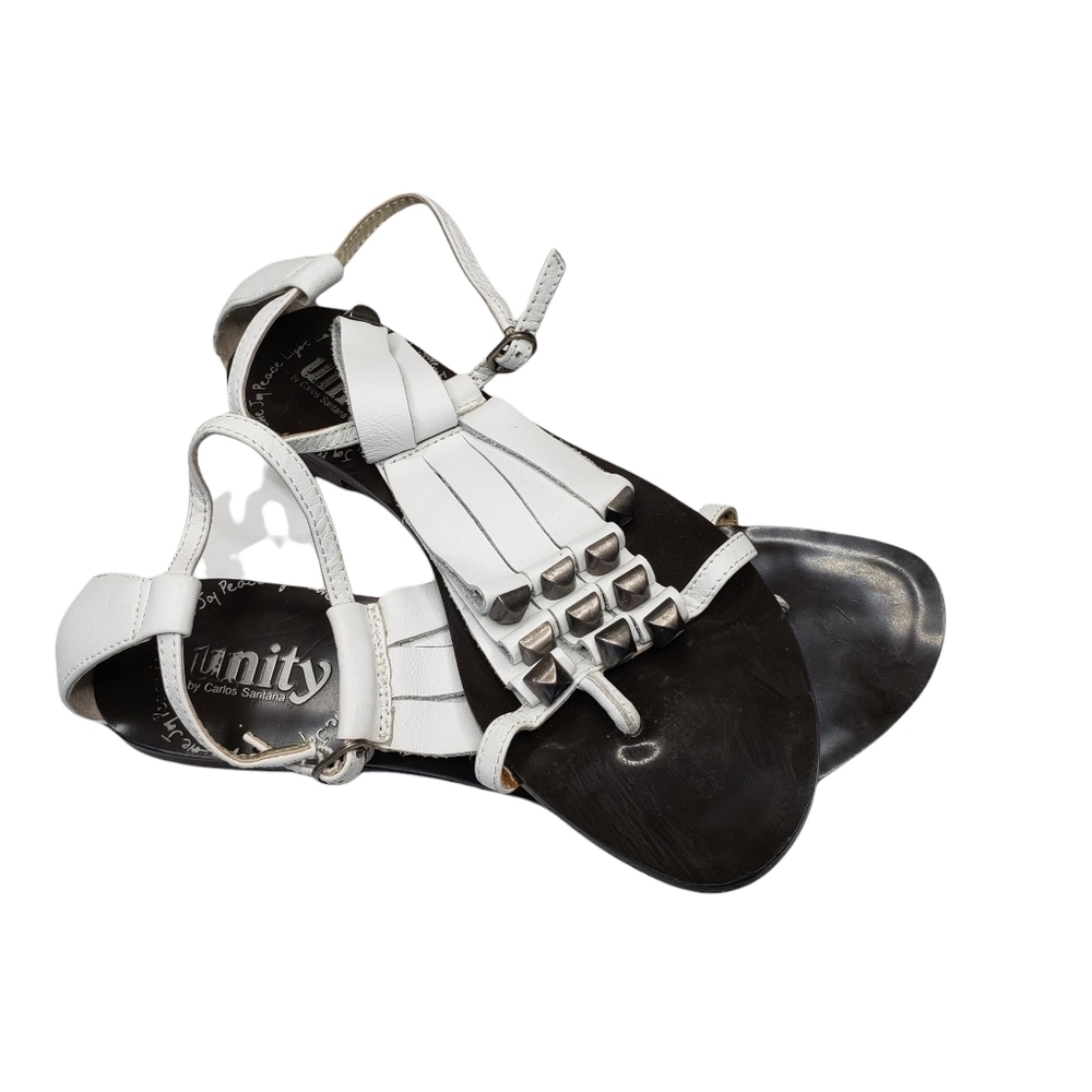 Unity By Carlos Santana | Mohawk White Leather Fr… - image 4